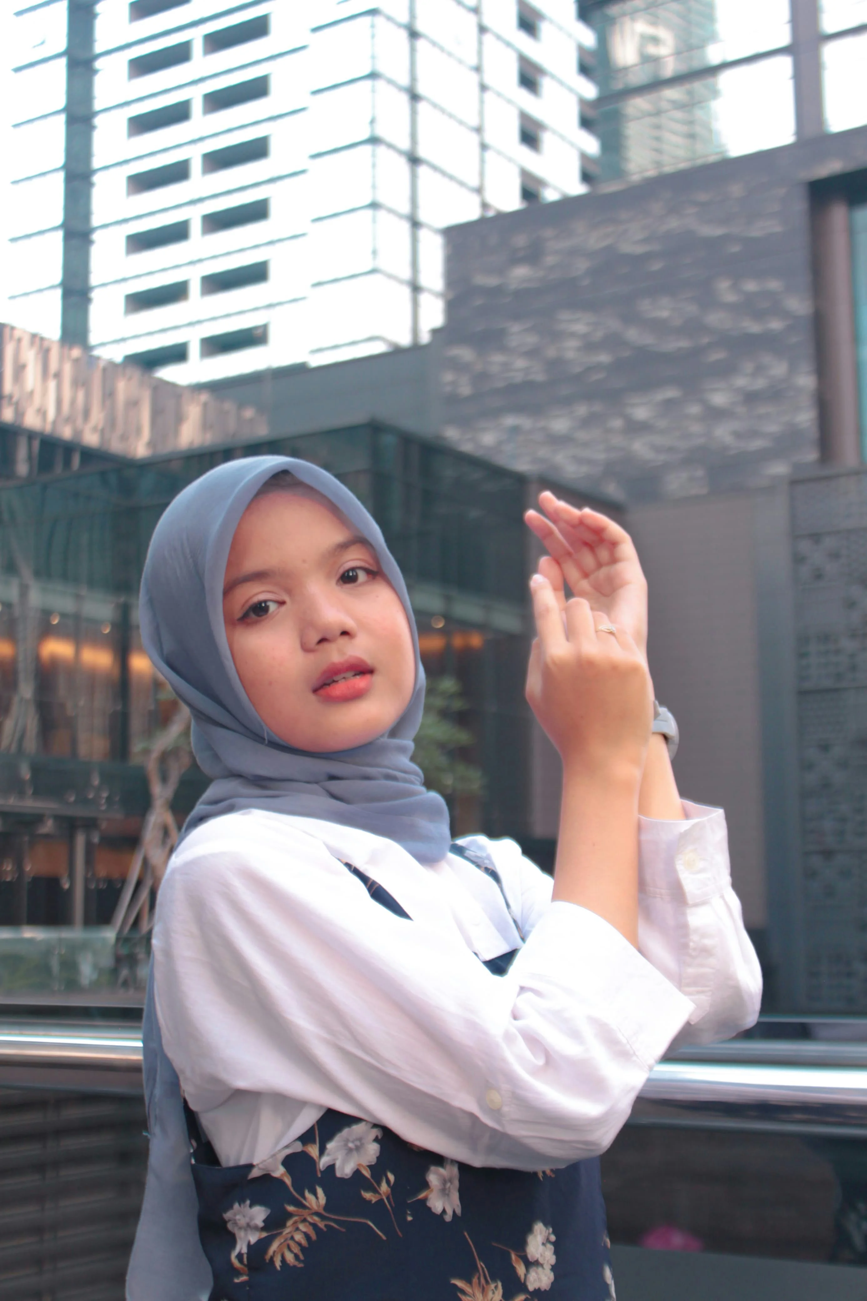 Selfie awal pengguna